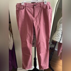 Chaps Pink cotton Straight Leg Pants